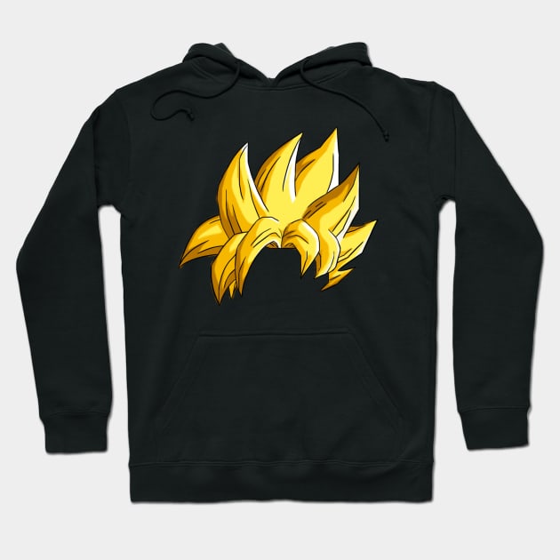 Goku Super Saiyan Hair Hoodie by WilkoKing